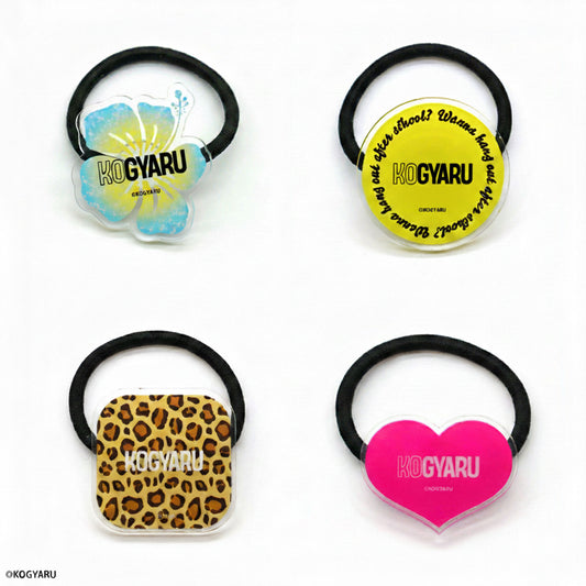 KOGYARU×GiGO　アクリルヘアゴム　ハイビスカス