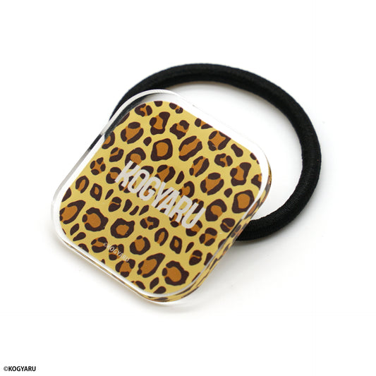 KOGYARU×GiGO　アクリルヘアゴム　ヒョウ柄